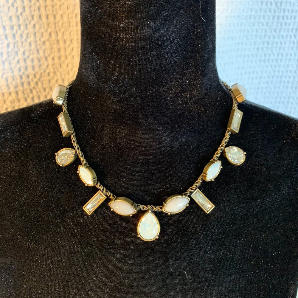 Silpada Vintage Swarovski Crystal & Moonstone Necklace
